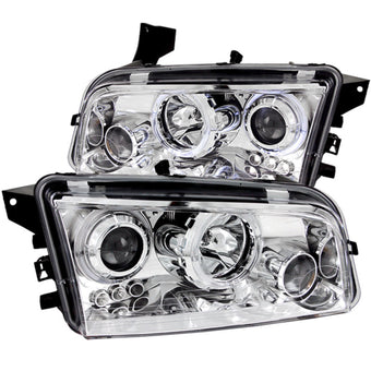 compare product ANZO 2006-2010 Dodge Charger Projector Headlights w/ Halo Chrome