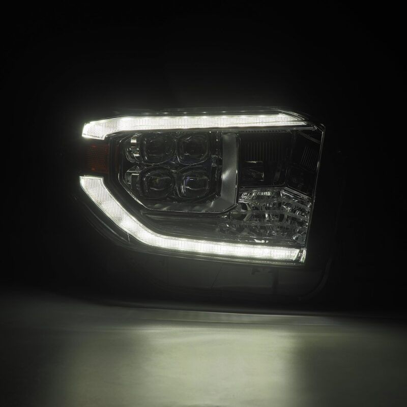 AlphaRex 14 - 21 Toyota Tundra NOVA LED Proj HL Chrome w/Actv Light & Seq. Sig + Switchback DRL - My Store