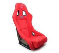 NRG FRP Bucket Seat ULTRA Edition - Medium (Red Alcantara/Pearlized Back) - My Store
