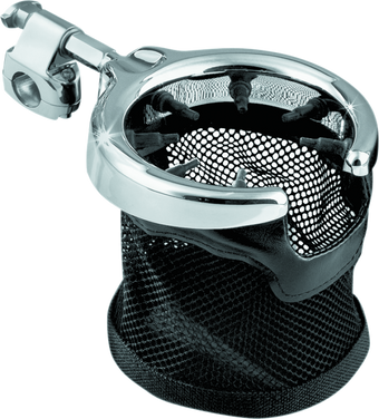 compare product Kuryakyn Universal Passenger Drink Holder With Basket Black/Chrome