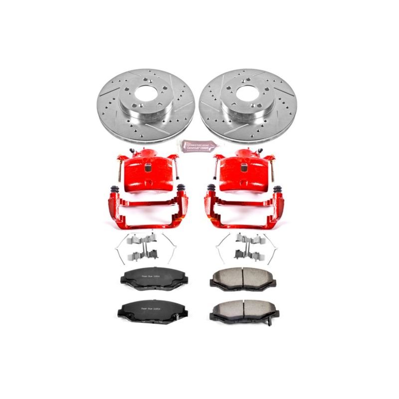 Power Stop 02 - 04 Honda CR - V Front Z36 Truck & Tow Brake Kit w/Calipers - My Store