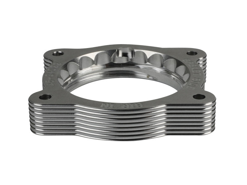 aFe 02 - 09 Chevrolet Trailblazer/ 02 - 09 GMC Envoy L6 4.2L Silver Bullet Throttle Body Spacer - Silver - My Store