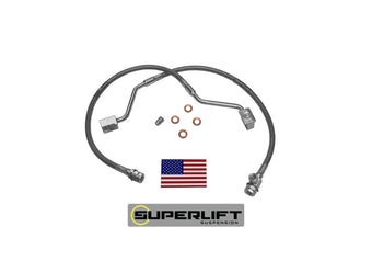 compare product Superlift 90-96 Ford F-150/Bronco w/ 4-6in Lift Kit (Pair) Bullet Proof Brake Hoses