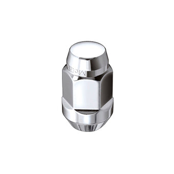 compare product McGard Hex Lug Nut (Cone Seat Bulge Style) M14X1.5 / 22mm Hex / 1.945in. L (Box of 100) - Chrome