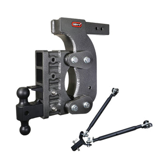 compare product Gen-Y The Boss Torsion-Flex 2.5in Receiver 15in Drop Hitch w/Dual-Ball/Pintle Lock/Stab Kit