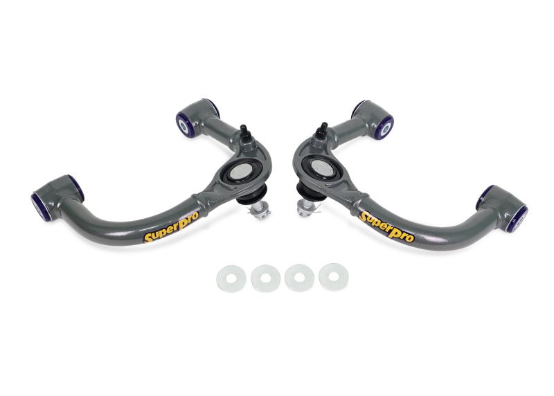 SuperPro 03 - 09 Lexus GX470 / Toyota 4Runner Sport 4WD Front Upper Fixed Offset Control Arm Set - My Store