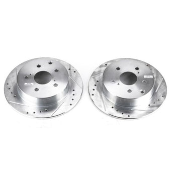 compare product Power Stop 09-10 Pontiac Vibe Rear Evolution Drilled & Slotted Rotors - Pair