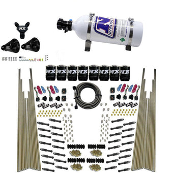 compare product Nitrous Express 8 Cyl Dry Direct Port Four Stage 8 Solenoids Nitrous Kit (200-600HP) w/5lb Bottle