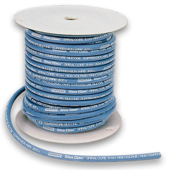 compare product Moroso Ignition Wire Spool - Blue Max - Spiral Core - 8mm - 100ft