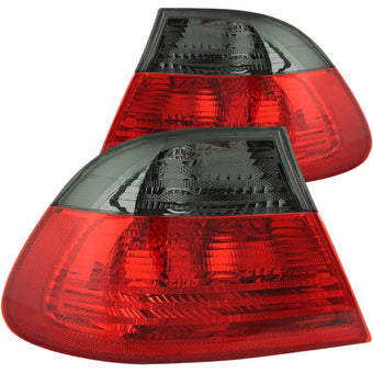 compare product ANZO 2000-2003 BMW 3 Series E46 Taillights Red/Smoke - Outer