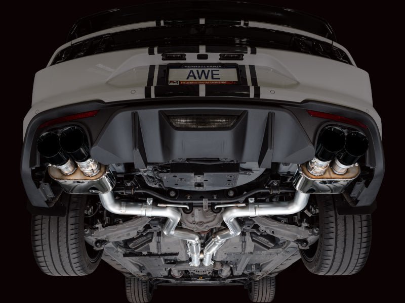 AWE Tuning 18 - 23 S550 Mustang GT SwitchPath Exhaust - Diamond Black Tips - My Store