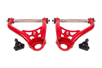 compare product BMR 68-74 Chevrolet Nova Non-Adj. Upper A-Arms w/ STD. Ball Joint (Delrin) - Red