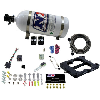 compare product Nitrous Express Q-Jet/Holley Spread Bore Nitrous Kit (50-300HP) w/10lb Bottle