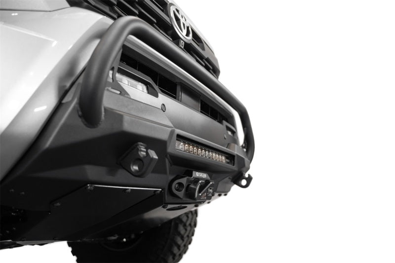 ADD 2024+ Toyota Tacoma Stealth Center Mount Winch Front Bumper w/ Top Hoop - My Store
