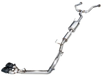 compare product AWE Tuning 0FG Exhaust for 3rd Gen Toyota Tundra - Dual Diamond Black Tips
