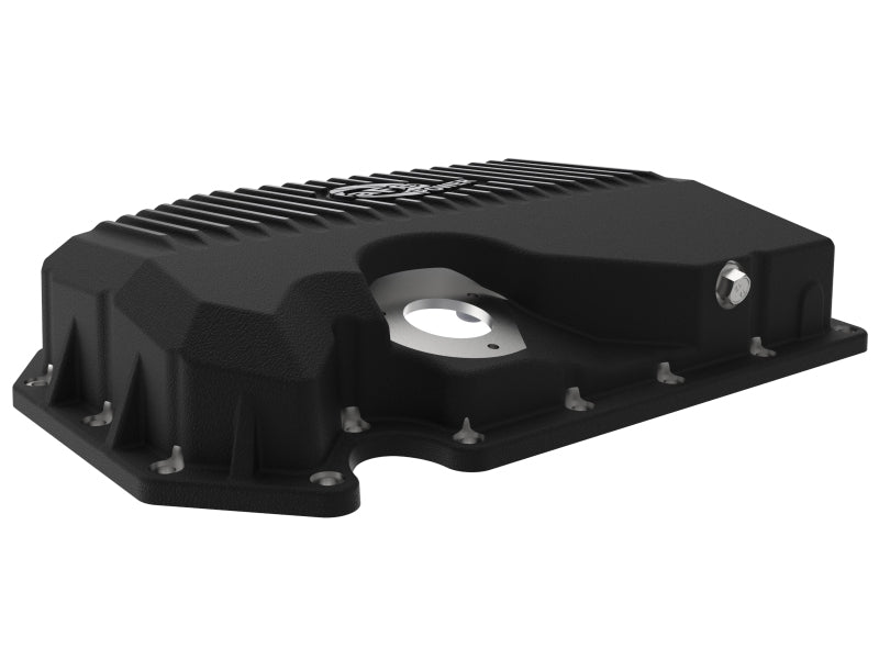 aFe 05 - 19 VW 1.8L/2.0L w/ Oil Sensor Engine Oil Pan Black POWER Street Series w/ Machined Fins - My Store