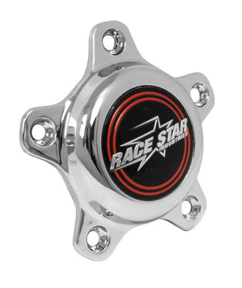 compare product Race Star 5 Lug Cap Tall Plastic Chrome (incl. Medallion & Screws)