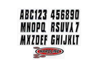 compare product Hardline Boat Lettering Registration Kit 3 in. - 320 Black/Silver