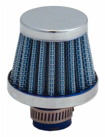 compare product Spectre Breather Filter 10mm Flange / 2in. OD / 1-3/4in. Height - Blue