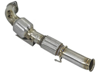aFe Twisted Steel 3in. 304 SS Catted Series Downpipe 16 - 18 Ford Focus RS I4 - 2.3L (t) - My Store