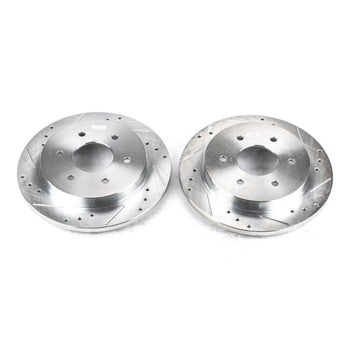 compare product Power Stop 04-10 Infiniti QX56 Rear Evolution Drilled & Slotted Rotors - Pair