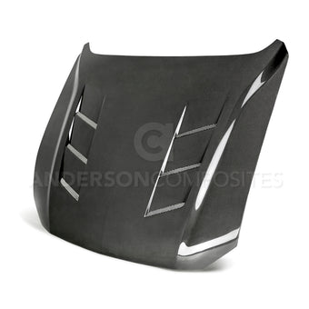 compare product Anderson Composites 2018 Ford Mustang GT Type-SA Style Heat Extractor Double Sided Carbon Fiber Hood