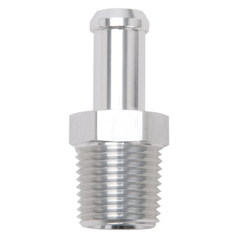 compare product Edelbrock Hose End Straight 1/2In NPT to 1/2In Barb Clear Anodize