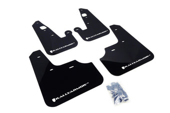 compare product Rally Armor 07-17 Mitsubishi Lancer Black UR Mud Flap w/ White Logo