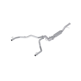 compare product MBRP 21-25 Cadillac Escalade 6.2L (Excl V-Series) T304 2.5in Dual Split Rear 3in Cat Back Exhaust