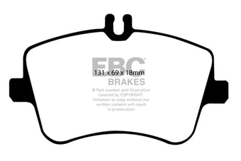 compare product EBC 02-03 Mercedes-Benz C230 (W203) 2.3 Greenstuff Front Brake Pads