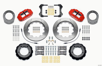 compare product Wilwood Narrow Superlite 4R Front Hat Kit 14.00in Red 76-77 Ford Bronco Dana 44 w/Lines
