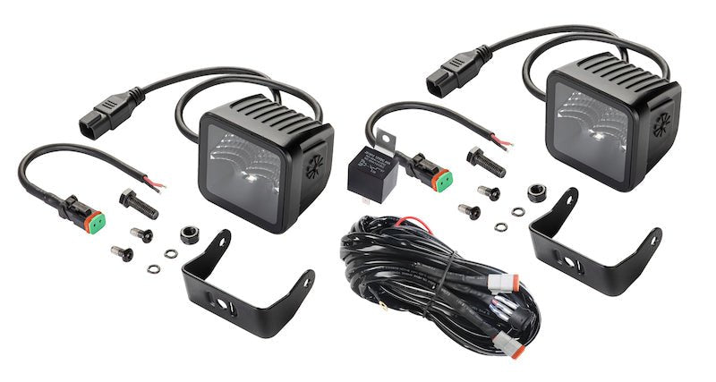 Hella Universal Black Magic 3.2in L.E.D. Cube Kit - Flood Beam - My Store