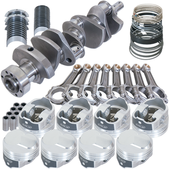 compare product Eagle Chevy 454 1Pc 4.000in Crank 6.135in I-Beam Rods 43cc Dome 4.280in Pistons Rotating Assembly