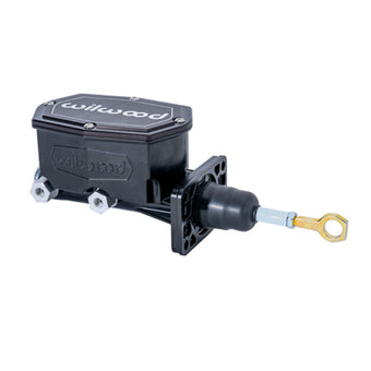 compare product Wilwood Compact Tandem Master Cylinder w/ Mopar 4 Bolt Flange w/ Pushrod 1in Bore - Black