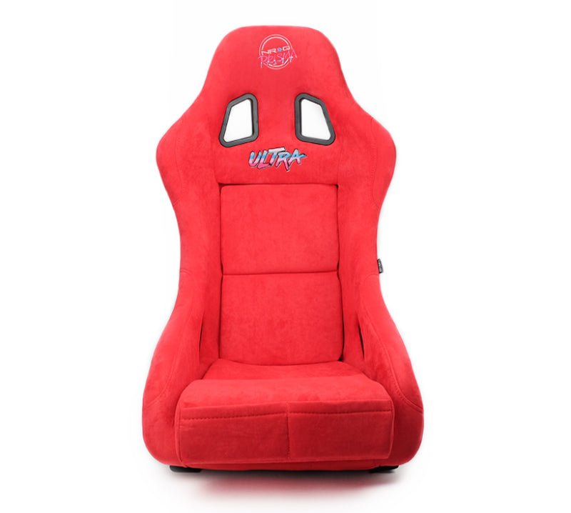 NRG FRP Bucket Seat ULTRA Edition - Medium (Red Alcantara/Pearlized Back) - My Store