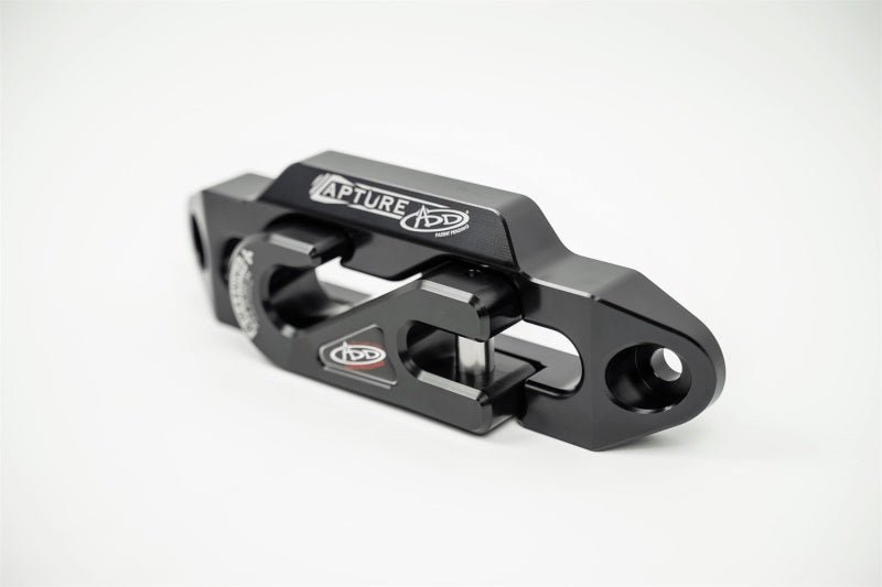 Addictive Desert Designs 1 - 5/16in Winch Fairlead Plate w/ Recessed Round End Hook - Black - My Store