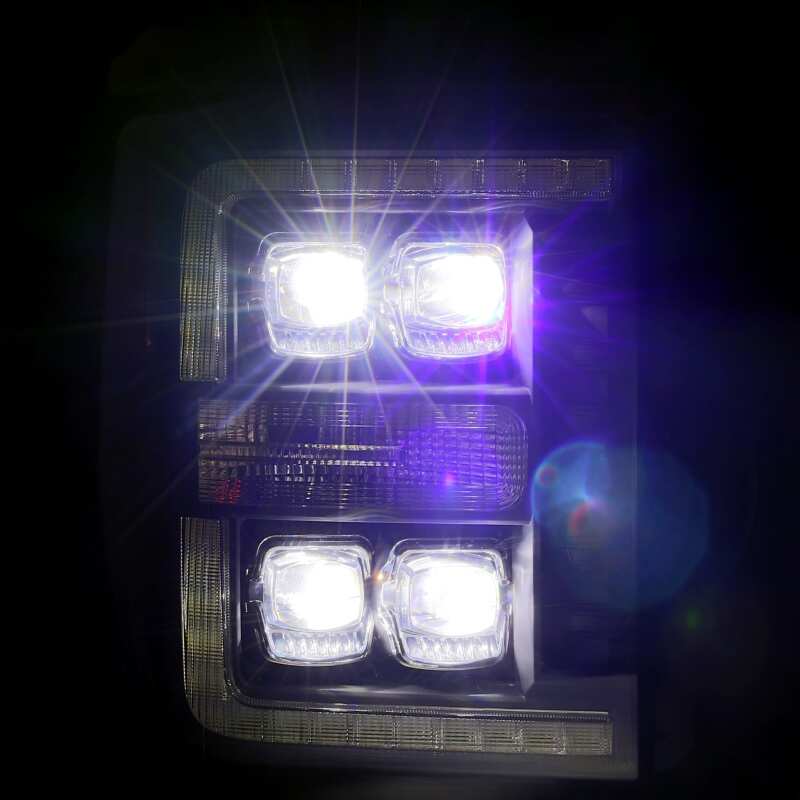 AlphaRex 11 - 16 Ford F - 350 SD NOVA LED Projector Headlights Plank Style Blk w/Activ Light/Seq Signal - My Store