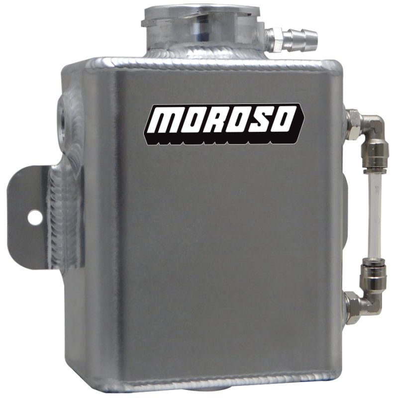 Moroso Universal Coolant Expansion Tank (w/Sight Tube) - Billet Filler Neck - 1.25qt - My Store