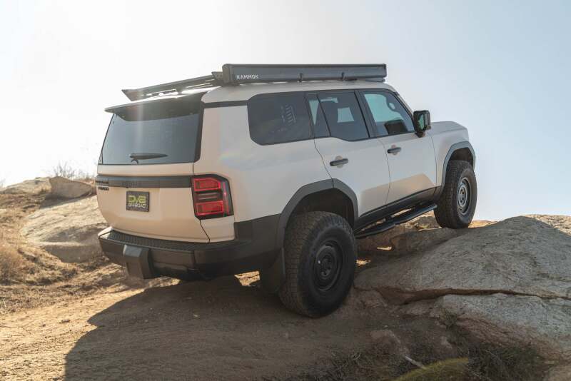 DV8 Offroad 24 - 25 Toyota Land Cruiser OE Plus Side Steps - Black Steel - My Store