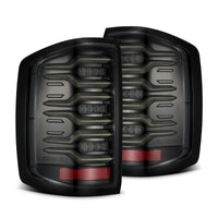 AlphaRex 14 - 18 Chevy Silverado 1500 Luxx - Series LED Tail Lights Alpha - Black w/Activ Light/Seq Signal - My Store