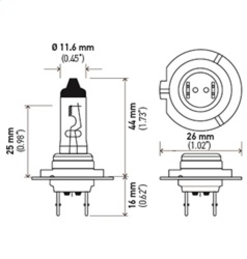 Hella Optilux H7 12V/55W XY Xenon Yellow Bulb - My Store