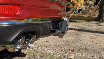 compare product Corsa 2014-2021 Jeep Grand Cherokee Summit Edition Polished 2.5in Dual Rear Exit Cat-Back Exhaust
