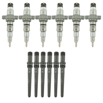 compare product Industrial Injection 04.5-07 Dodge Cummins 5.9L Reman Stock Injector w/ Connecting Tubes