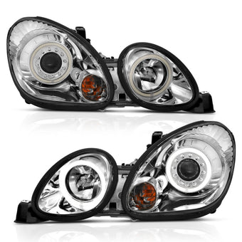 compare product ANZO 1998-2005 Lexus Gs300 Projector Headlights w/ Halo Chrome
