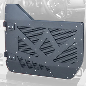 compare product DV8 18-22 Jeep 4 Door JL/JT Aluminum Half Doors with Perforated Mesh Rear