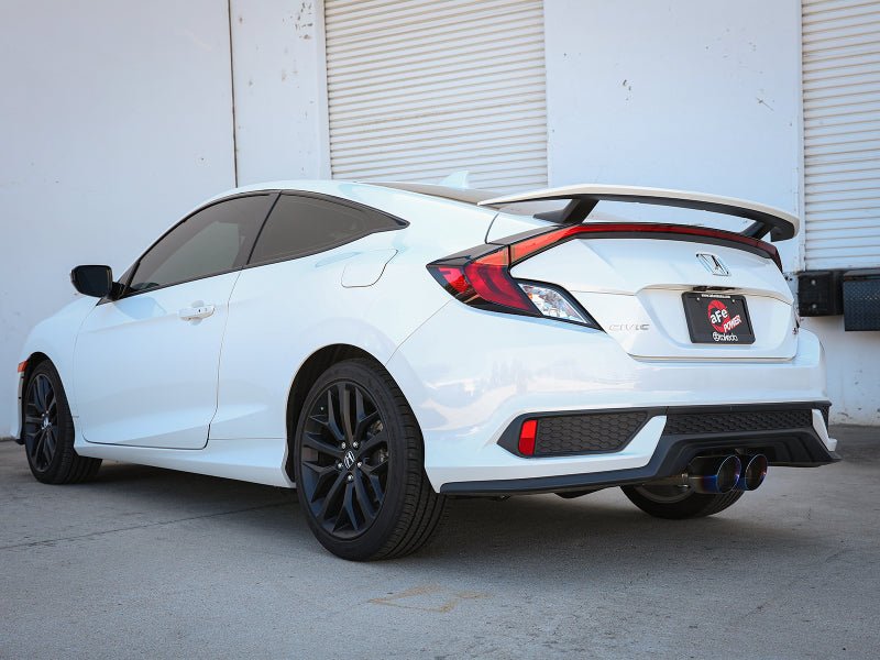 aFe Takeda 2.5in 304SS Cat - Back Exhaust System 17 - 20 Honda Civic SI Coupe L4 - 1.5L (t) - BL Flame Tip - My Store