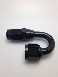 Fragola - 10AN Male Rad Fitting x 180 Degree Pro - Flow Hose End - Black - My Store