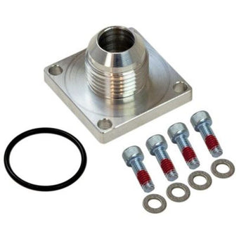 compare product Moroso -10AN Male 4-Bolt Square Flange Dry Sump Square Base Fitting