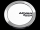 Advan 63mm Full Flat Centercap - White/Silver Alumite - My Store