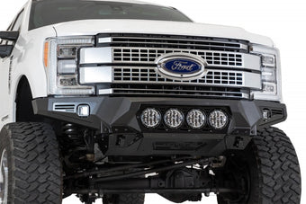 compare product Addictive Desert Designs 17-20 Ford Super Duty Bomber Front Bumper w/ Mounts For 4 Rigid 360 6in